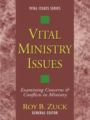 cover image of Vital Ministry Issues